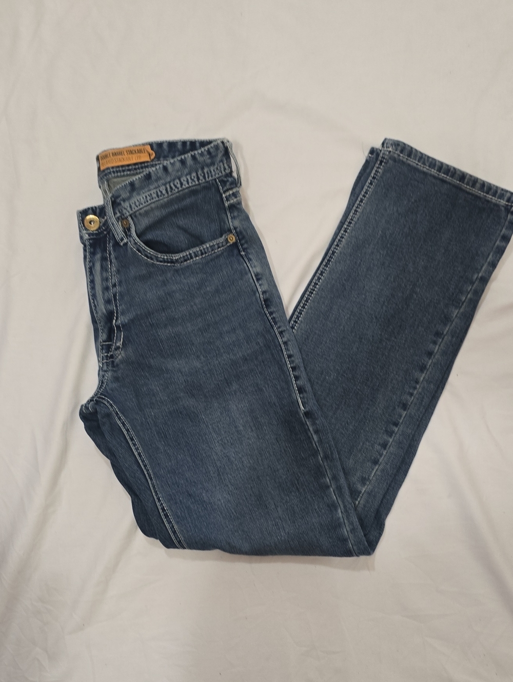 Men's Bootcut Jeans in Medium Blue Denim